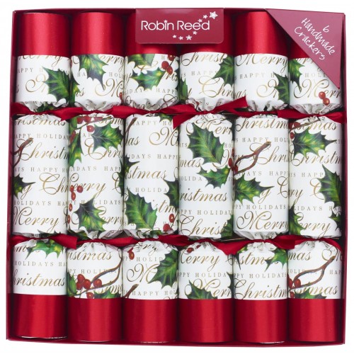 Christmas Crackers Bows and Berries 12 stuks