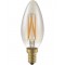 Ledlamp kaars 4W goud 2200 K dimbaar