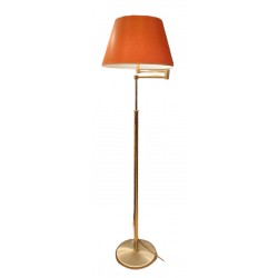 Zwenklamp 2-lichts antiek messing 