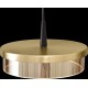 Hanglamp Imperia 4 lichts balk matzwart/goud 130 cm