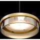 Hanglamp Imperia 4 lichts balk matzwart/goud 130 cm