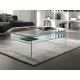 Glazen salontafel 100 x 60 x 42 cm