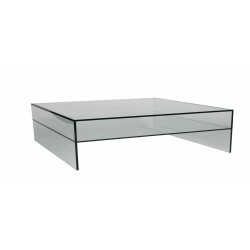 Glazen salontafel 120 x 70 cm