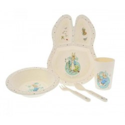 Peter Rabbit dinnerset bamboe