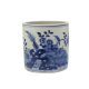 Bloempot porselein in blauw wit