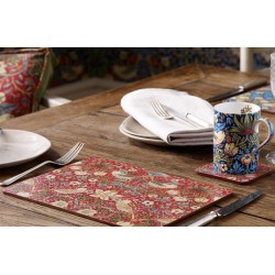 Placemats Strawberry Thief rood van Pimpernel