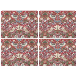 Placemats Strawberry Thief rood van Pimpernel